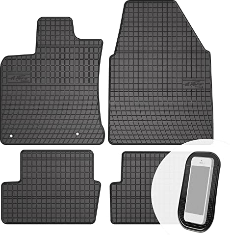 moto-MOLTICO Gummimatten Auto, 4-teiliges Set, Allwetter Gummi Fußmatten, Antirutsch & Wasserfest Autoteppiche - passend für Nissan Qashqai 2007-2013
