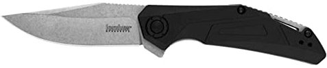 Kershaw Nockenwellen-Klappmesser, 7,6 cm Klinge mit SpeedSafe unterstützter Öffnung, Liner Lock (1370), schwarz