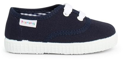 Pisamonas Zapatillas Niños De Cordones Talla 18 Color Azul Marino