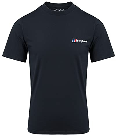Berghaus Herren Organic T-Shirt mit klassischem Logo auf Vorder- und Rückseite T-Shirt
