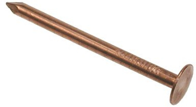 High Performance Copper Clout Nails (Multi Sizes) Bulk 2.5kg Tub (Ideal for Roofing, Tree Stump Remover, Slates, Singles) (2.65mm x 40mm)