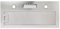 GLOBALO Hotte aspirante encastrable 60 cm ventilation de cuisine intégrée, éclairage LED, silencieuse, économe en énergie, hotte en acier peint, filtre à graisse, Nowimo 60.1 Inox