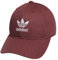 adidas Originals Damen Relaxed Fit Verstellbare Strapback Cap, Quiet Crimson Purple/White, Einheitsgröße