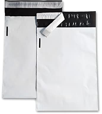 verpacking Versandbeutel 240x325 mm Weiß/Schwarz [Größe und Stückzahl wählbar] Blickdicht Coex Versandtaschen für Kleidung selbstklebend Verpackungstüten Folienversandtaschen 100 Stück