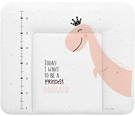 Schnucky Wickelauflage - weiche Baby Wickelunterlage, Wickeltischauflage, wasserdicht und abwaschbar, für Wickeltisch/Wickelkommode geeignet. [85 x 72 cm, Prinzessin]