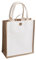 LUOXIAQIFEI Natural Jute Bag Environment Friendly Shopping Bag with Handles DIY Graffiti Bags Women's Shopping