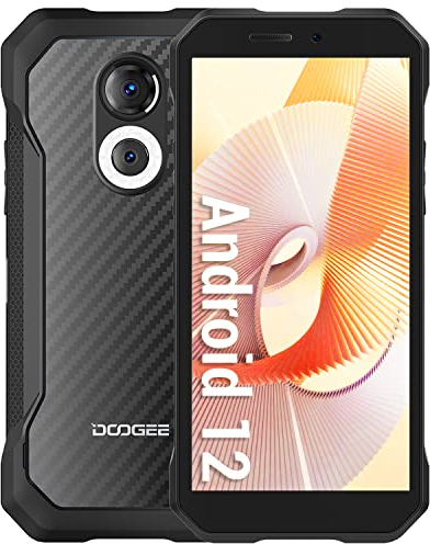 DOOGEE S61 Telephone Portable Incassable 4G, 64GB ROM+6GB RAM, 20MP Caméra, 6.0 HD+, 5180mAh/10W, Android 12 Octa Core Smartphone Incassable, Dual SIM/Face ID/NFC/GPS/IP68-Kevlar