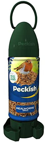Peckish Mealworm Ready To Use Feeder, Large, Green