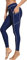 Attraco Badehose für Damen Lang Schwimmhose UV Schutz Boardshorts Hohe Taiile Sporthose Tights Blau S