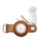 MAGATI Schlüsselanhänger für AirTag mit Einkaufswagenlöser aus Echtleder für 1-7 Schlüssel - Key Organizer Kompatibel mit Apple Airtag Anhänger, Schlüsseletui mit Fundservice - Cognac