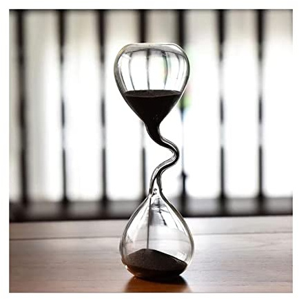 Vintage-Sanduhr aus Glas, Sanduhr, kreative, dünnhalsige Kunst, personalisierte Heimdekoration. Transparente Kristall-Sanduhr, Wohnzimmer- und Bürodekoration, kreatives Geschenk, Werbedekoration