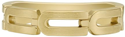 FOSSIL Herrenring Heritage D-Link Chain Edelstahl goldfarben, JF046947105