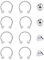 Besyvvin 16G Hufeisen Nasenring Lippenpiercing Ring 1,2mm Piercing Nase Septum Lippe Augenbrauen Helix Tragus Silber 8mm