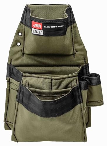 The Diamondback Eagle Tool Pouch - Modular Utility Pouch for 4' Tool Belts - Ideal Carpenter & Electrician Tool Pouch for Nuts, Punches & Fasteners