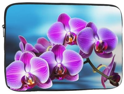Custodia per laptop Bella Orchidea Stampata Laptop Sleeve Borsa per Laptop Antiurto Custodia protettiva per notebook 10 pollici