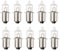 ShuoHui P13.5S 6V 2.4W Halogen Fahrrad Birne Glühbirne Ersatzbirne Vorderlicht, 2500K Warmweiß, PX13,5s Sockel, Hs3 Miniatur Lampe Birne, für Fahrrad Birne, Taschenlampe (2)