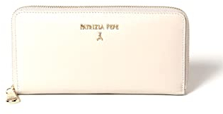 PATRIZIA PEPE Geldbörse mit Reißverschluss CQ4879L001, Weiß, Mit Reißverschluss