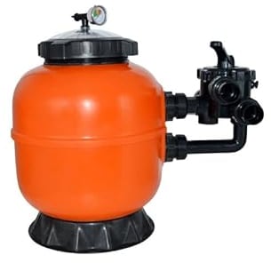 SPIRATO Polyester Sandfilter mit 450 mm Durchmesser und 6-Wege-Ventil für Pool-Wasseraufbereitung