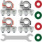 DAOKAI Battery Terminal Connectors 3 Way 12V Automotive Top Post Car Battery Wire Cable Terminals Clamp Positive and Negative Set Quick Connector for Car Boat Motorhome - 2Set