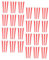 ZOAPDEBCE Popcorn Containers, 50pcs Disposable Popcorn Buckets Striped Paper Popcorn Boxes Nights for Snacks and Parties Convenient Popcorn Cups for Events and Gatherings