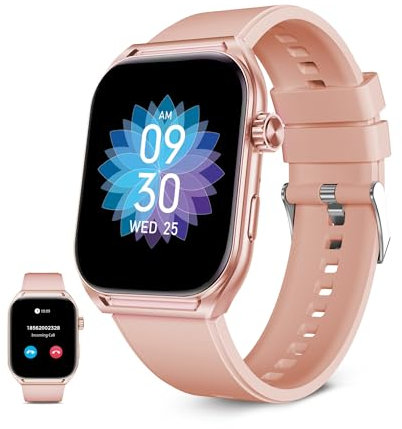 KSIX Smartwatch Urban Move Rosa, Pantalla AMOLED 2.06, Mensajes, Manos Libres, Asistente Voz, 100+ Modos Deportivos