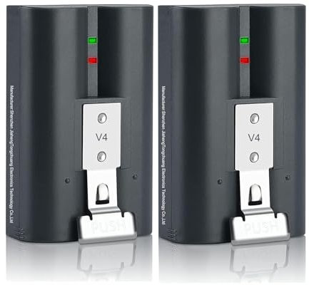 V4 Rechargeable Quick Release Battery for Ring Video Doorbel 2/3/3+/4, Rechargeable Upgraded Battery for Video Doorbell 3 Plus, Spotlight Plus/Pro Camera and Stick Up Cam(2&3rd Gen) (3.65V 6040mAh)