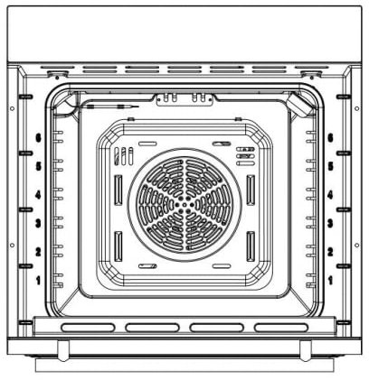 Disaenvir Forno da incasso 60 cm, autoportante, forno bianco, forno con funzione vapore, 65 l, 2,2 kW