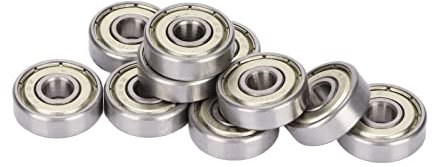 ID von 6 mm von 6 mm OD 6 mm T Groove Tiefe, doppelt geschirmte Kugeln, 10 Stück, 10 Stück für Kraftübertragungsprodukte