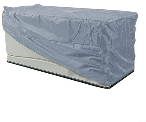 RichVibe Outdoor Storage Cabinet Cover Waterproof Garden Box Protector for Cases Heavy Duty Patio Deck Shield 210D Oxford Cloth(Grey 123x62x55cm)