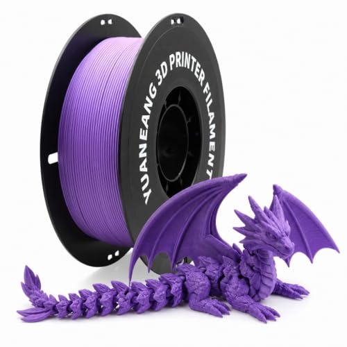 YUANEANG Mattes PLA 3D-Drucker filament, 1-kg-Spule (2,2 lbs), 1,75 mm, für die meisten FDM-3D-Drucker, Lavendel