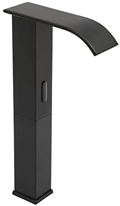 Infrarot Sensor Wasserhahn Bad, Automatisch Sensor Mischbatterie, Berührungsloser Waschtischarmatur, Armatur Waschbecken mit Sensors, 0-80°C Wasserfall Faucet mit 3 Schläuche, 30cm Ausguss Höhe