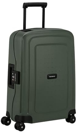 Samsonite S'Cure Renewed - Handgepäck Koffer 55x40x20 cm, Hartschalen Kabinentrolley passend für die meisten Airlines inkl. Ryanair und EasyJet, Leicht, 2.90 KG, 34 L, Grün (Dark Green)