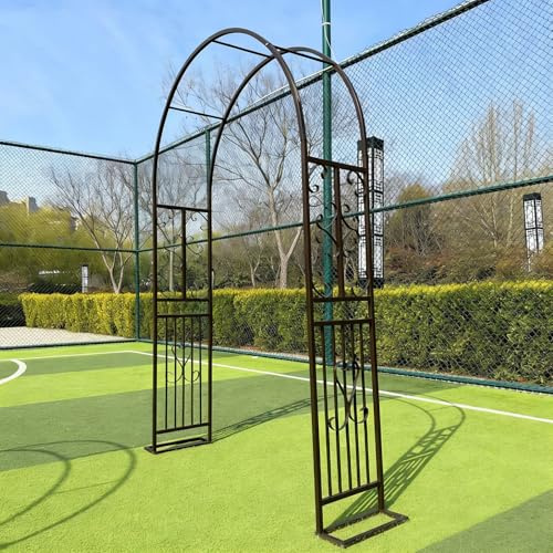 Dtyubfg Arche de Jardin 140x40x230cm, Arche de Cour,Arche en Fer forgé Arche Rosier de Robuste pour Plante Grimpante, Décoration de Cérémonie Fête
