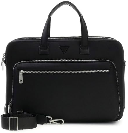 GUESS borsa da ufficio con scomparto per laptop Berna Laptop Bag Black nero