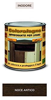 Veleca COLORALEGNO Noce Antico - ml.250 - IMPREGNATE INODORO ALL'ACQUA