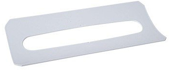 Blanc HYGIENIC Ausgabeplatte für Falthandtuchspender – Zubehör für Handtuchspender, Papierauslass zur Verwendung von Interfold Papier, Weiß