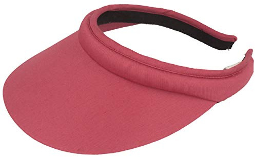Seeberger Azalee Visor Baumwolle Baumwollvisor Sonnenvisor Sonnenschutz Blendschutz Strandvisor Damen - Damenvisor mit Schirm Sommer Frühling-Sommer - One Size Altrosa