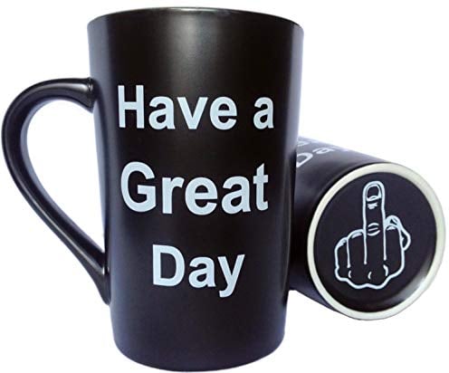 This Might be Wine Funny Christmas Gifts Coffee Mug Have a Great Day Ceramic Cup Black, Office and Birthday Gifts, 12 Oz