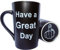 This Might be Wine Funny Christmas Gifts Coffee Mug Have a Great Day Ceramic Cup Black, Office and Birthday Gifts, 12 Oz