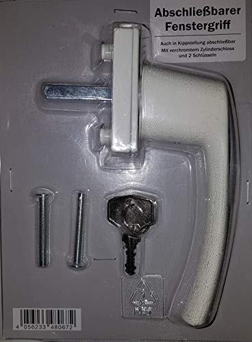Sicherheitsfenstergriff Fenstergriff abschließbar - Weiß