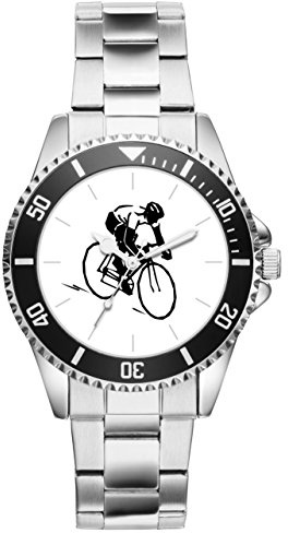 KIESENBERG Rennradfahrer Geschenk Artikel Idee Fan Uhr 6117