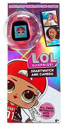 L.O.L. Surprise! Smartwatch y Cámara con Video - Juegos divertidos, Aplicaciones de Aprendizaje, Accesorios de moda, Efectos de sonido, 100+ Expresiones y Reacciones - Para Niños y Niñas de 6+ años