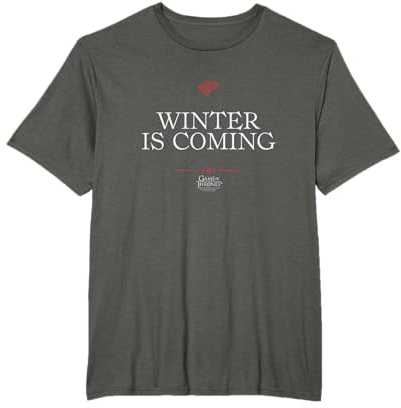 Game of Thrones Winter is Coming Text T-Shirt