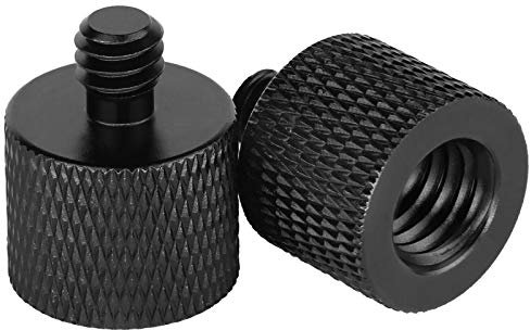 2 Pack 3/8 Female to 1/4 Male Camera Screw Adapter, Tripod Thread Adapter for Microphone Holder Camera Mount Tripod Accessories