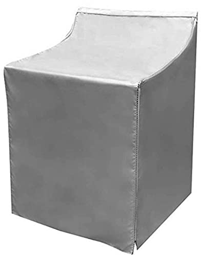 lyrlody Waschmaschinen-Abdeckung Trocknerabdeckung Abdeckung für Waschmaschinen Wärmepumpentrockner mit Reißverschlussdesign, 74 x 71 x 101 cm(Grey)