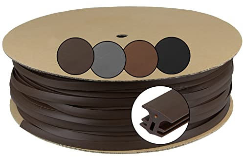 Montafox Fugendichtband Fugenband 25 m 50 m 100 m Breite 5-7 mm 7,5-10 mm Terrassenfugenband Fugendichtung Terrassendielen WPC Holz Stein Terasse Balkon, 5-7 mm/100 m/Braun