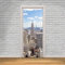 YQLKD Türfoto 3D Himmelskarte Über Der Stadt Selbstklebende Türtapete PVC Home Poster Mural