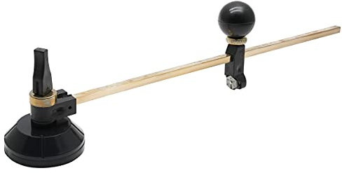 LDEXIN Coupe-verre circulaire réglable avec ventouse 60 cm