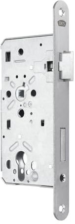 BKS Türschloss PZ-Schloss Klasse 4 Dornmaß 55 mm Stulp 24 mm DIN Rechts Entfernung 72 mm Einsteckschloss Stahl-Objektschloss von SOTECH für Haustüren