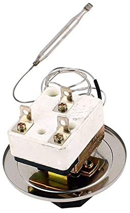 Thermostat 50-300°C, AC 250V 16A Temperaturregler Backofenthermostat Ersatz für Backofen Drei Füße mit Temperaturregelung